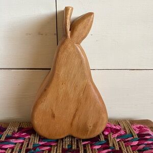 Solid Wood Pear Decoration
